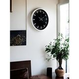 Platin Beyaz 36 Cm Modern Duvar Saati