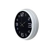 Platin Beyaz 40 Cm Metal Klasik Duvar Saati