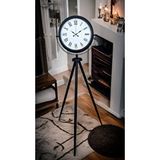 Platin Black Elegance Tripod Ayaklı Saat Siyah