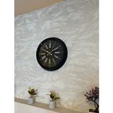 Platin Black Noble 40 Cm Metal Modern Duvar Saati Siyah