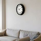 Platin Black Simplex 40 Cm Metal Duvar Saati Siyah