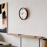 Platin Dynamic Red 36 Cm Duvar Saati Kırmızı