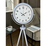 Platin Elegance Beyaz Tripod Ayaklı Saat