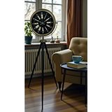 Platin Eskitme İhtişam Tripod Ayaklı Saat Kahverengi