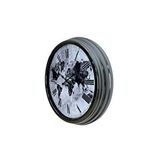 Platin Global Silver 40 Cm Metal Duvar Saati Gümüş