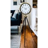 Platin Gold Klasik Tripod Ayaklı Saat Altın