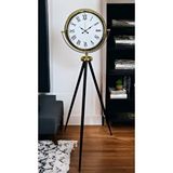 Platin Gold Roma Rakamlı Lüks Tripod Ayaklı Saat Altın