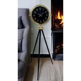 Platin Gold Standart Tripod Ayaklı Saat Altın