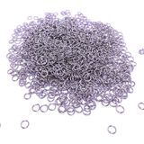 Platin Hediyelik (100 Gr) 5 mm Küçük Metal Gümüş Renk Takı Halkası Malzemesi Küpe Kolye Bileklik Klipsi Kancası 5mm