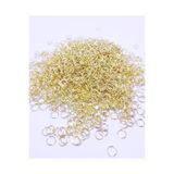 platin hediyelik (100 Gr) 8 Mm Küçük Metal Sarı Renk Takı Halkası Malzemesi Küpe Kolye Bileklik Klipsi Kancası 8mm