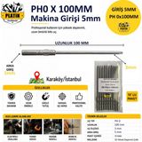 Platin Hırdavat Elektrikli Vidalama Ucu, Seri Imalat Vidalam Ucu ( 10ADET ) - R5 PH 0X100MM