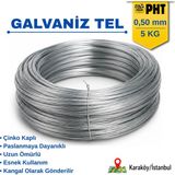 Platin Hırdavat Galvaniz Tel - 0,5MM 5KG