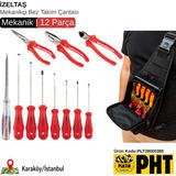 Platin Hırdavat Izeltaş Mekanikçi Bez Takım Çantası Set - 12 PARÇA