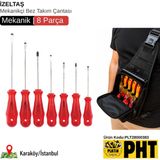 Platin Hırdavat Izeltaş Mekanikçi Bez Takım Çantası Set - 8 PARÇA