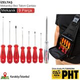 Platin Hırdavat Izeltaş Mekanikçi Bez Takım Çantası Set - 9 PARÇA
