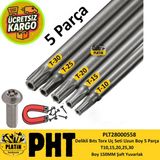 Platin Hırdavat Mıknatıslı Delikli Bıts Torx Uç Seti Uzun Boy 150MM - 5 PARÇA