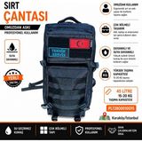 Platin Hırdavat Sırt Çantası Teknisyen Çantası Taktik Çanta - Siyah