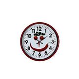 Platin Kırmızı Happy Kitchen 36 Cm Mutfak Duvar Saati
