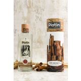 Platin Kolonya & Parfüm Platin Elit Serisi Silindir Kutu Ahşap Kapaklı 80° 250 Cc. Cam Şişe Ud Ağacı Kolonyası