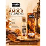 Platin Kolonya & Parfüm Platin Kolonyaları Elit Seri Silindir Kutulu 250 ml. 80 Derece Amber Kolonyası 56144