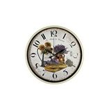 Platin Krem Sunflower ve Lavender 36 Cm Duvar Saati