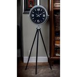 Platin Krom Asil Tripod Ayaklı Saat Gümüş
