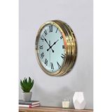 Platin Majestic Gold 40 Cm Metal Duvar Saati Altın