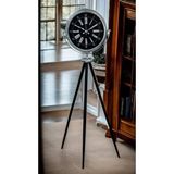 Platin Majestic Krom Tripod Ayaklı Saat Gümüş
