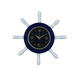 Platin Marine Classic Lacivert Kavelalı Dümen Duvar Saati Yeşil