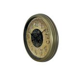 Platin Nostalgia 60 Cm Çarklı Duvar Saati Kahverengi