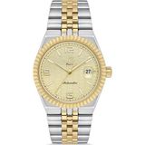 Platin Pierre Çelik Kordonlu Takvimli Erkek Kol Saati SA-PL-1302GA-D4 - Sarı