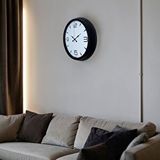 Platin Precision Black 40 Cm Metal Duvar Saati Siyah