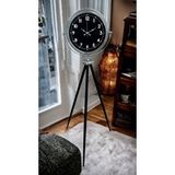 Platin Prestige Krom Tripod Ayaklı Saat Gümüş