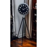 Platin Prime Krom Tripod Ayaklı Saat Gümüş