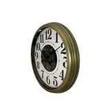 Platin Retro Prime Classic 60 Cm Çarklı Duvar Saati Kahverengi