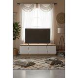 Platin Reyon Bohem 180 cm Tv Ünitesi Ledli Mdf Kapak - Beyaz