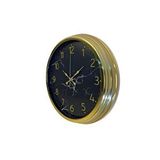 Platin Royal Marble Gold 40 Cm Metal Duvar Saati Altın