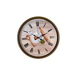 Platin Rustic Bakery Kitchen Kahverengi 36 Cm Duvar Saati