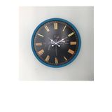 Platin Saat Turkuaz Poligon Ahşap 36 cm Duvar Saati