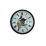 Platin Siyah Paris Garden Dekoratif 36 Cm Duvar Saati