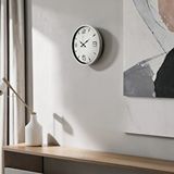 Platin Soft Beyaz 36 Cm Dekoratif Duvar Saati