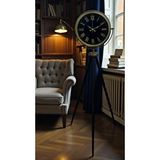 Platin Vintage Roma Rakamlı Modern Tripod Ayaklı Saat Kahverengi