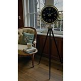 Platin Zamanın Asaleti Eskitme Tripod Ayaklı Saat Kahverengi