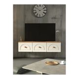 Platinreyon BOHEM 135 CM 3 KAPAKLI DUVAR TV ÜNİTESİ MDF KAPAK