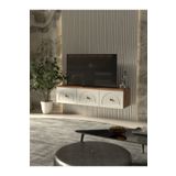 Platinreyon Bohem Tarz 135 Cm 3 Kapaklı Mdf Kapak Duvar Tv Ünitesi