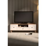 Platinreyon Bohem Tv Ünitesi 180 Cm MDF Kapaklı Tv Sehpası