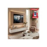 Platinreyon PURELINE LEDLİ DUVAR TV ÜNİTESİ 180 CM MEŞE BEYAZ