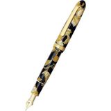 Platinum #3776 Century Celluloid Calico Dolma Kalem 14K Altın M Uç - Kahve Rengi