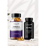 platinum omega-3 premium fish oil & b12 plus methylcobalamin vitamin c ıkili set