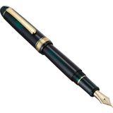 Platinum プラチナ萬年筆 Plutinum PNB13000#3776 Century Gold Trim 41 Laurel Green Ef Dolma Kalem - Altın - Sarı